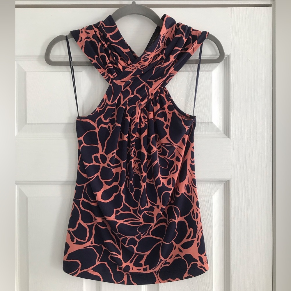 The Limited Halter Top (Blue/Pink)